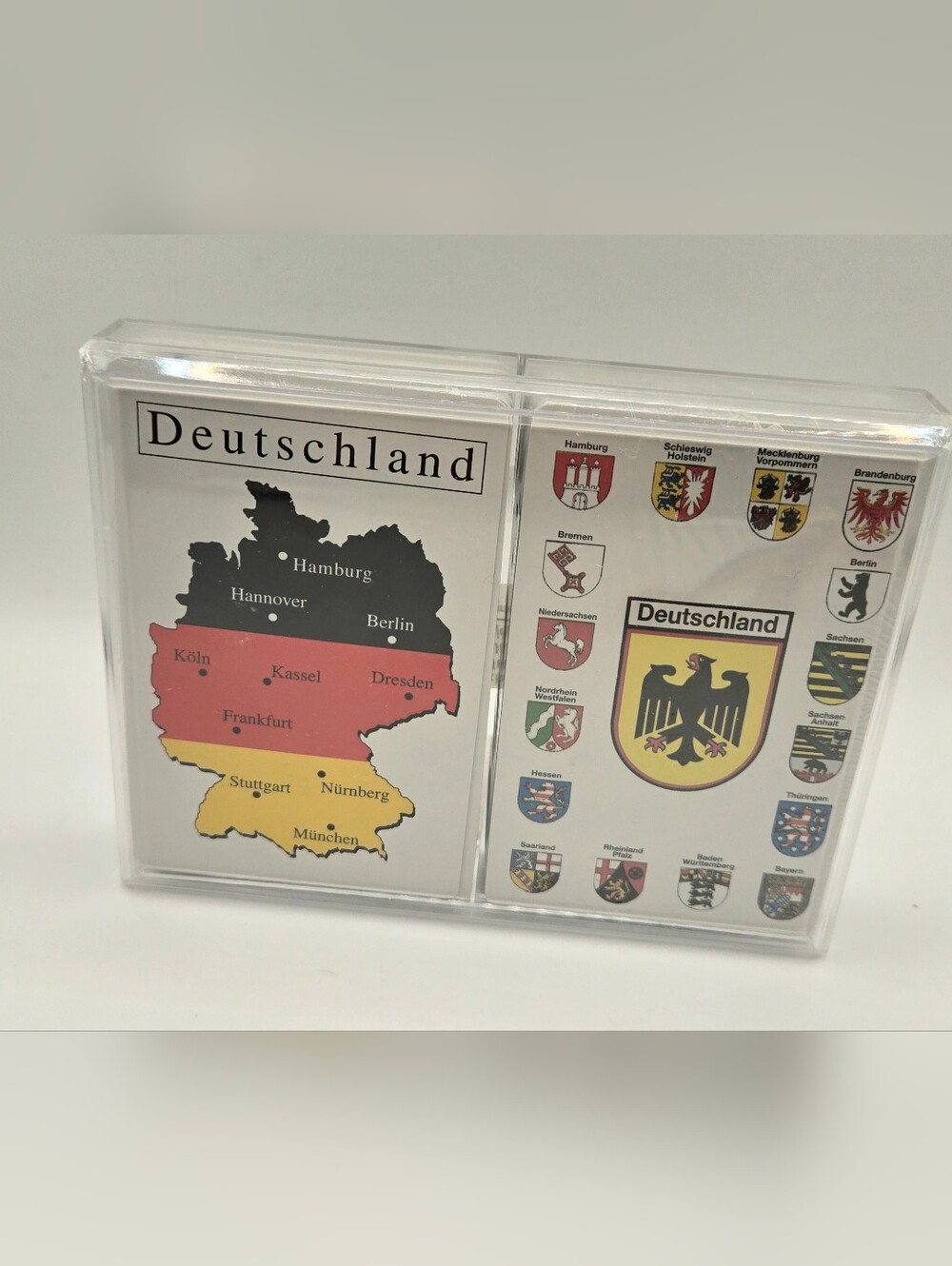 Vintage Deutschland Playing Cards  Rummy Poker Canasta Bridge 2 Decks Case 1 NEW